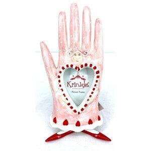 Dept 56 Patience Brewster Krinkles Picture Frame Lady Hand Hearts Valentine 8"